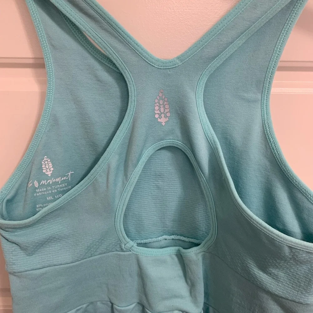 Free People Movement Every Single Time Running Onesie - Cascade Blue - M/L - Picture 7 of 8